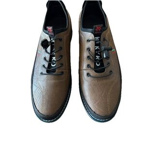 MEN'S VINTAGE  KLKYKO CLASSIC DRESS SNEAKER BROWN JAPAN 2.5 cm NEW, Size 13 (50)